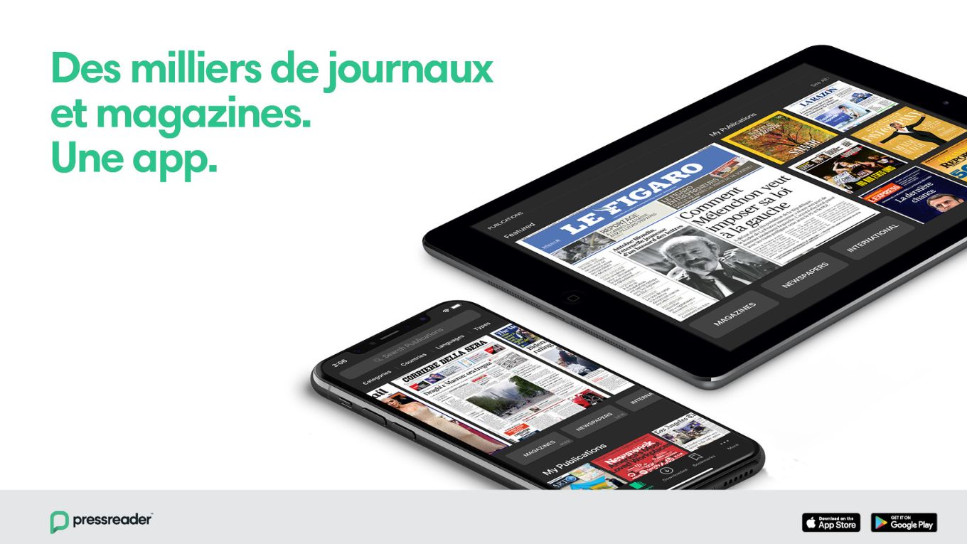 PressReader : l'actualité dans votre poche